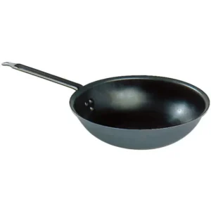 Platinorama - Wok à Fond Plat en Aluminium Anti-Adhérent Chef Plus - Ø 28 cm